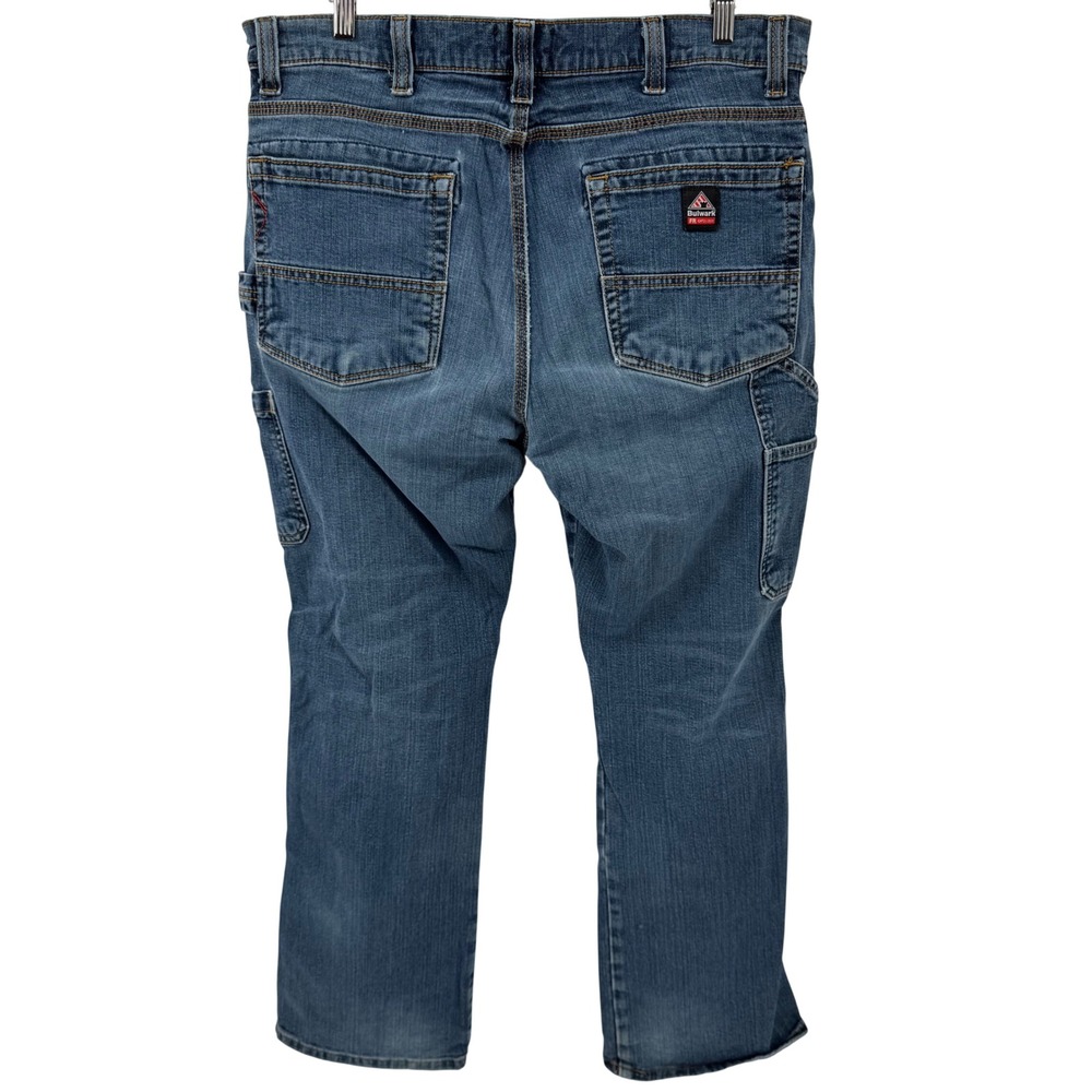 Bulwark FR Work Jeans Mens 38x32 Blue Flame Resistant Utility Cat 2 NFPA 2112